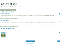 Tablet Screenshot of 365daysofkale.com